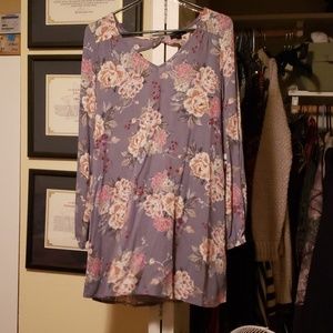 Long sleeve, mid thigh dress